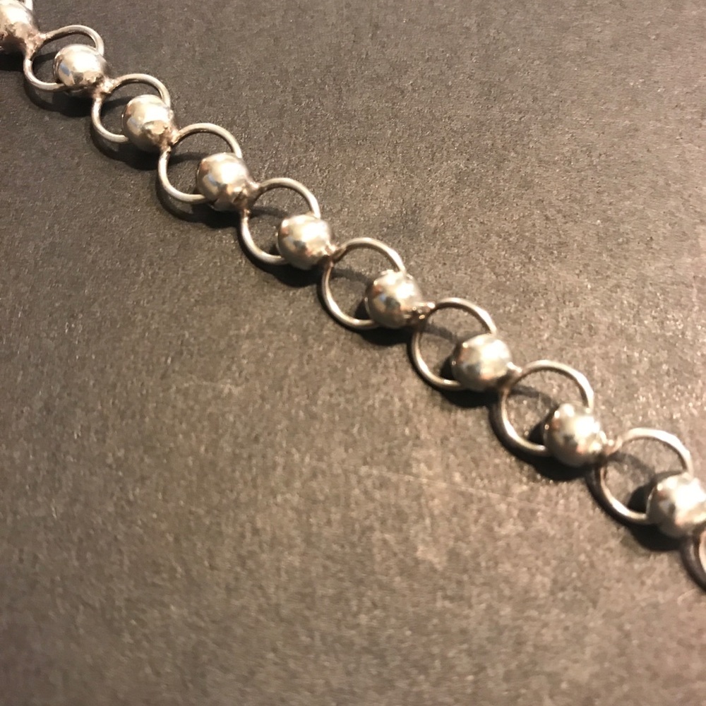 Sterling Ball & Link Bracelet